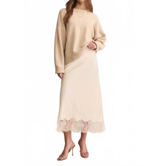 NEW Z SUPPLY cinder lace midi skirt in cloud - Picture 6 of 6